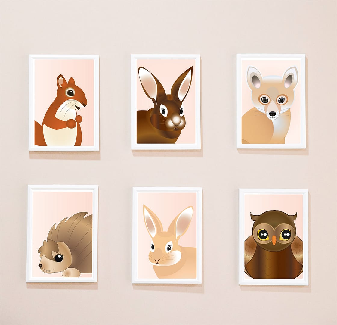 dieren posters set